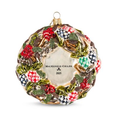 Wreath Glass Ornament