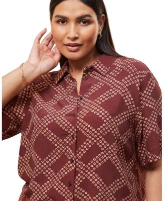 Geo Print Short Sleeve Shirt
