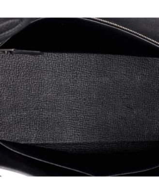  Kelly 28 Handbag Black Togo with Palladium Hardware