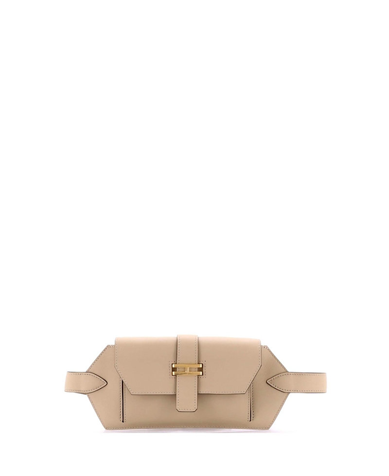 Pre-owned Pre-owned Hermes Hermes Elan Pocket 24 Belt Bag Swift In Neutral
