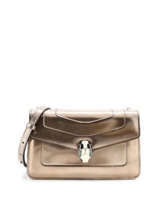  Small Serpenti Forever Shoulder Bag Metallic Leather