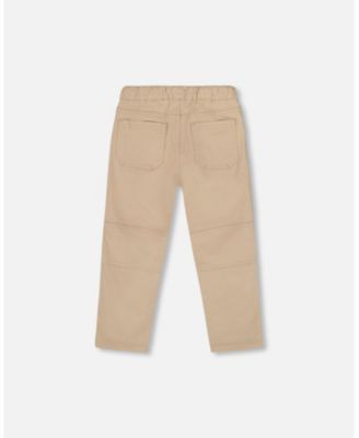 Boys' Twill Jogger Pants with Patch Pockets - Little Kid