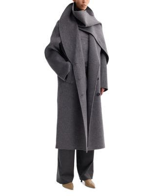 Wool Cashmere Signature Scarf Coat