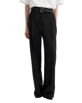 Mid Rise Pleated Front Pants