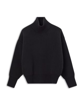 Wool Sculptural Turtleneck Sweater