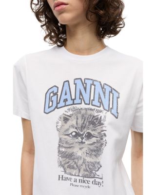 Relaxed Jersey Kitty Graphic Tee
