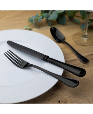 Le Perle Black 5 Piece Place Setting