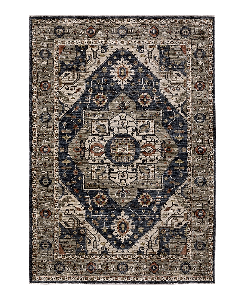 Oriental Weavers Eliana Eli07 6'7"x9'6" Area Rug In Brown