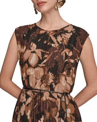 Chiffon Pleated Midi Dress