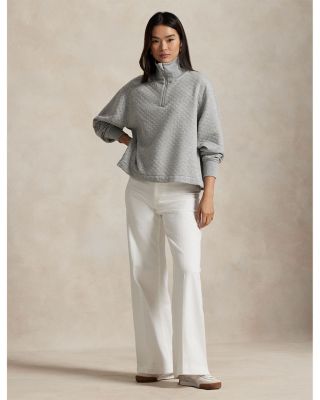 Quilted Half Zip Pullover