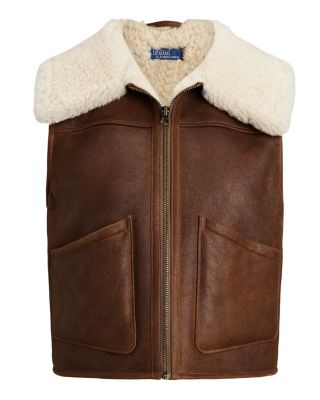 Shearling Full Zip Vest