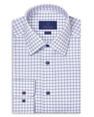 Trim Fit Printed Dobby Dress Shirt