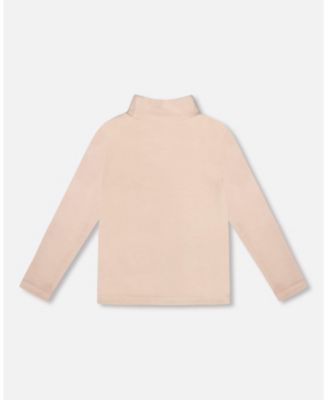  Girls' Super Soft Ribbed Mock Neck Top - Little Kid