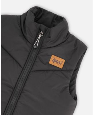 Boys' Quilted Mid-Season Sleeveless Vest - Little Kid