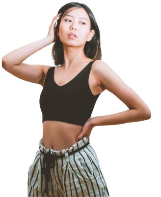 Soft V Lace Reversible Bralette