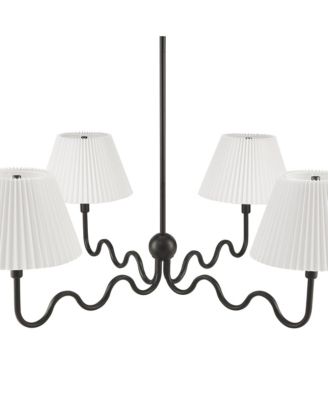 Wave Squiggle 4-Arm Pendant Light