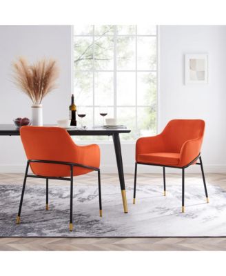 Jovi Performance Velvet Dining Armchair, Set of 2
