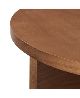 Silas Round Wood Coffee Table