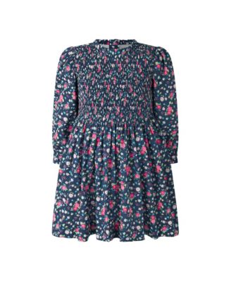  Girls' Ditsy Floral Ruched Dress - Little Kid, Big Kid