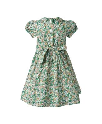  Girls' Botanical Frill Front Dress - Little Kid, Big Kid