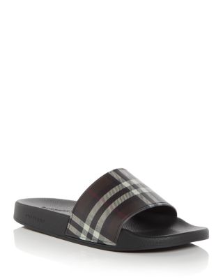 Burberry Men's Furley Vintage Check Slide Sandals