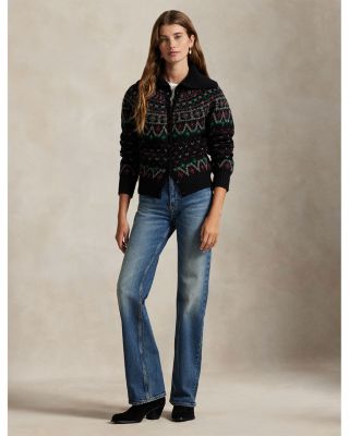 Fair Isle Wool Blend Cardigan