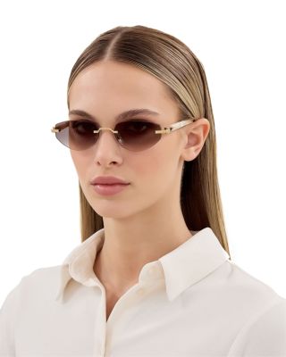 Geometric Sunglasses, 56mm