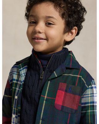 Boys' Plaid Cotton Oxford Fun Shirt - Little Kid