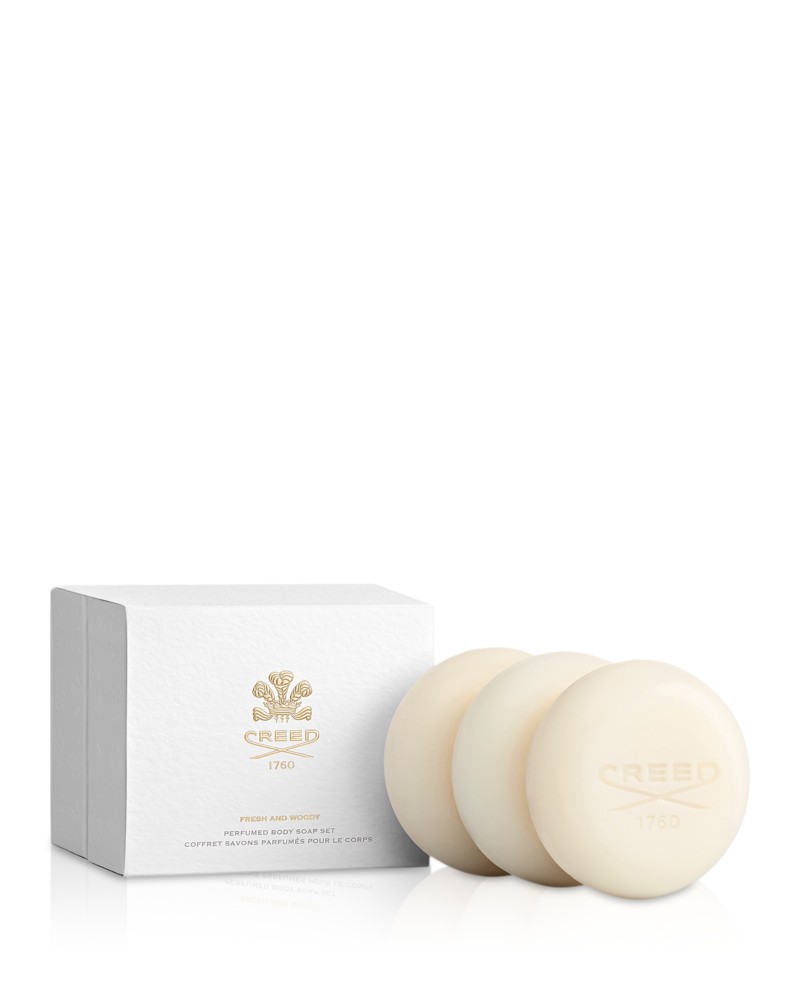 Creed Fresh & Woody Perfumed Body Soap Set