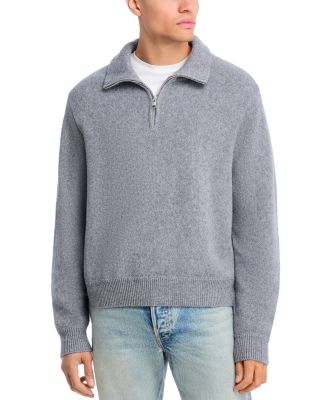 Wool & Cotton Zip Up Sweater
