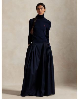 Cotton Silk Faille Maxiskirt