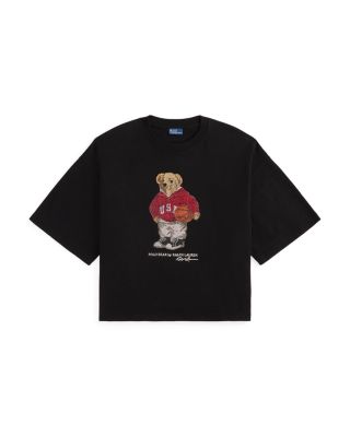 Rhinestone Polo Bear Cotton Jersey Tee