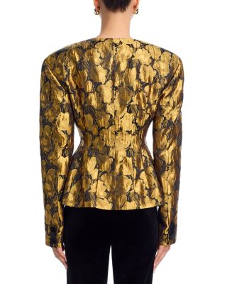 Wanda Metallic Jacquard Blazer