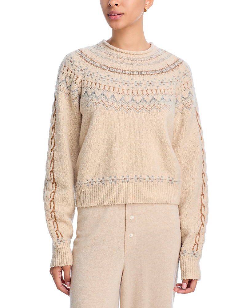 Guest In Residence Cloud Chalet Fair Isle Sweater In Neutral