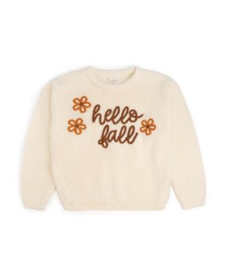 Girls' Hello Fall Knit Sweater - Baby, Little Kid, Big Kid