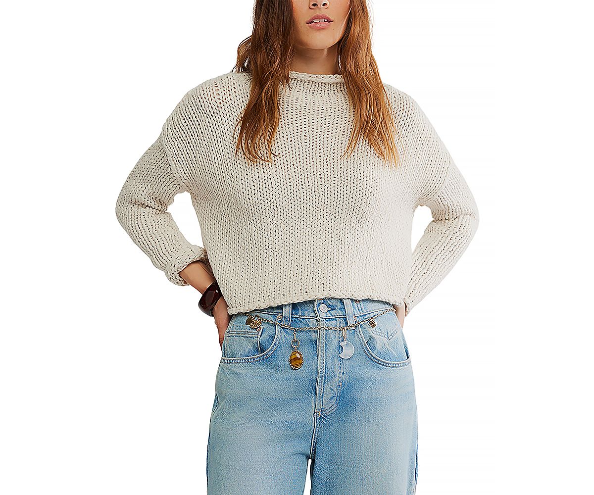 Free People Opal Cropped Sweater