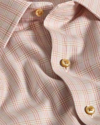 Cotton Cashmere Check Sport Shirt