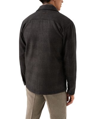 Check Wool Cashmere Chore Jacket