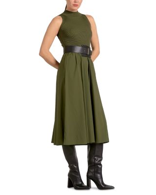 Mixed Media Midi Dress