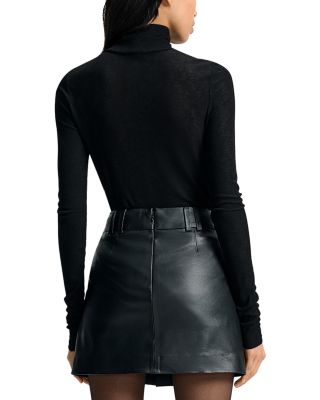 Pavaline Faux Leather Skirt