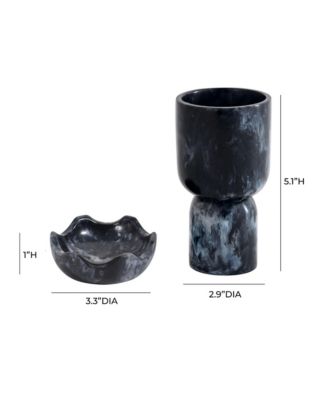 Platform Swirl Resin Kiddush Cup