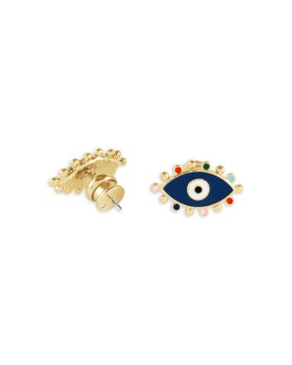 Milos Evil Eye Stud Earrings