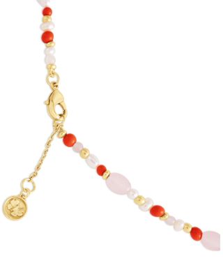 Milos Beaded Collar Necklace, 16.5"-17.5"