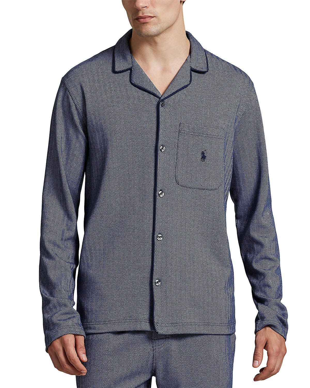 Polo Ralph Lauren Jacquard Knit Herringbone Pajama Shirt