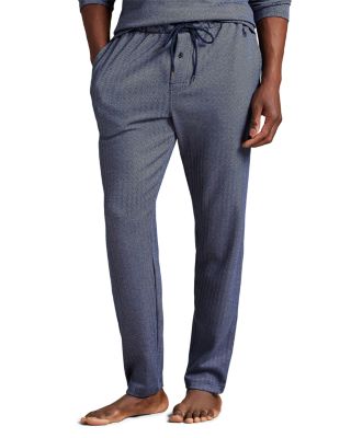 Jacquard Knit Herringbone Pajama Pants