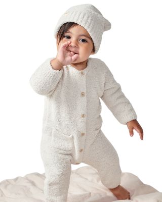 Unisex Fuzzy Long Sleeve Jumpsuit - Baby