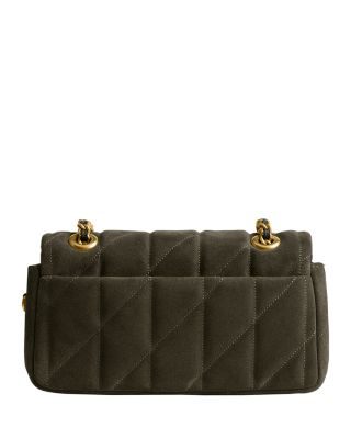 Tabby Suede Quilted Shoulder Bag 20