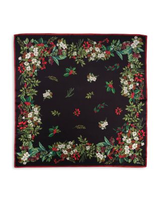 Holly Garland Square Silk Scarf