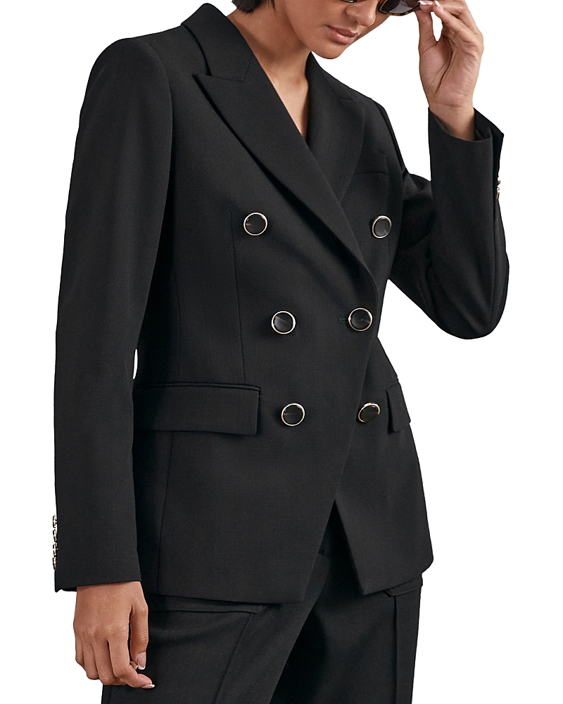 Reiss Lia Dna Blazer In Black