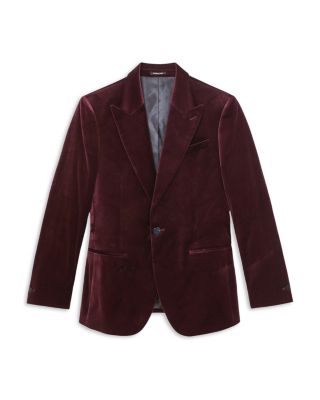Apsara Velvet Regular Fit Peak Lapel Blazer